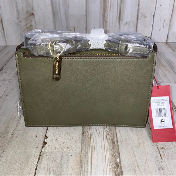Enzo Angiolini Olive Green Crossbody Clutch - Picture 7 of 7